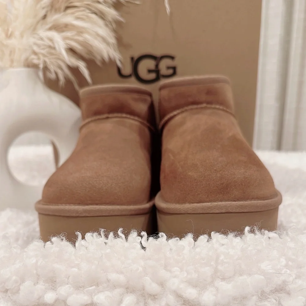UGG Women's Tan Suede Shoes - Picture 1 of 7